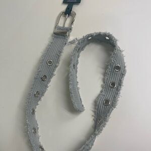NWT XS Goodfellow Belt- Stylish Gray Belt with Silver Accents